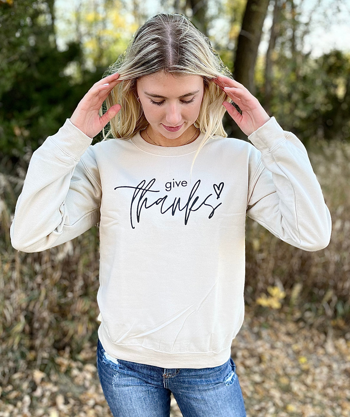 Give Thanks Fall Crewneck