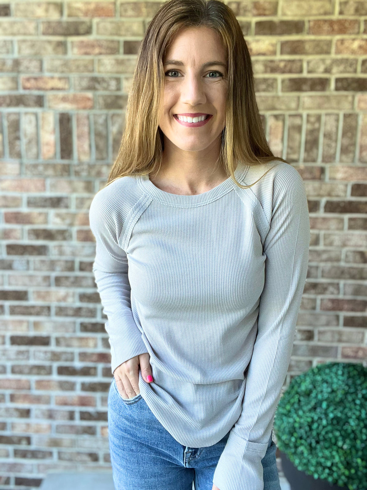 Baby Waffle Long Sleeve Tee