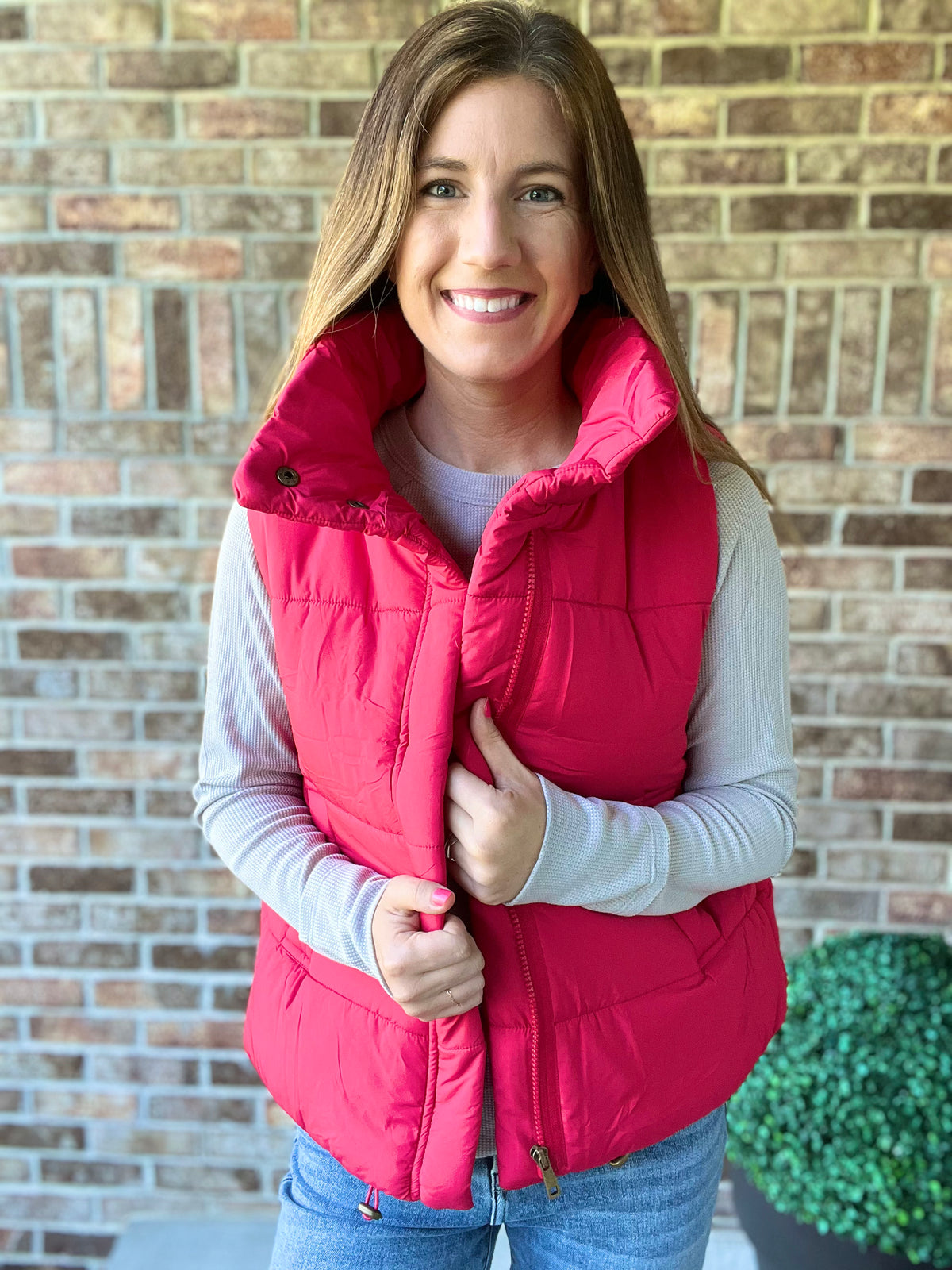 Husker Red Puffer Vest
