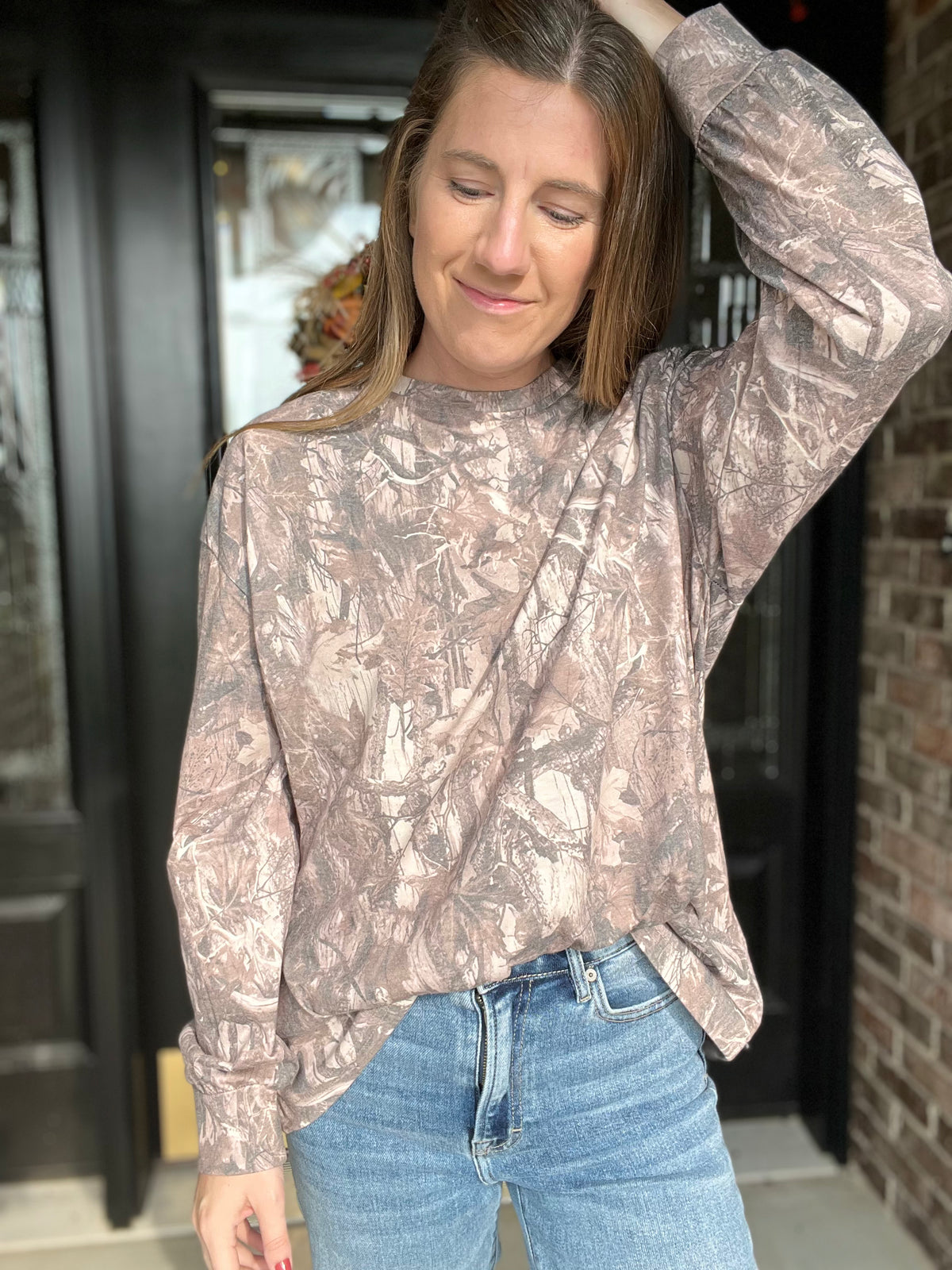 Woodland Wash Camo Long Sleeve