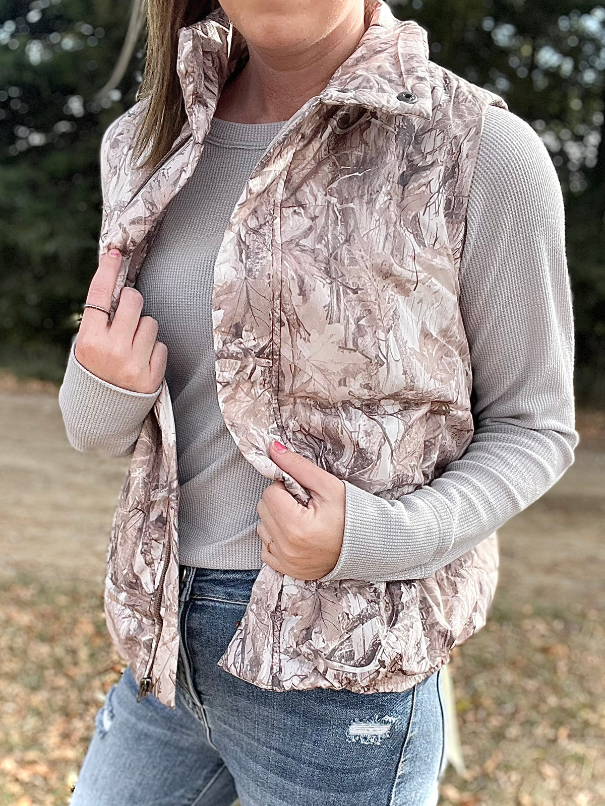 Camo Puffer Vest