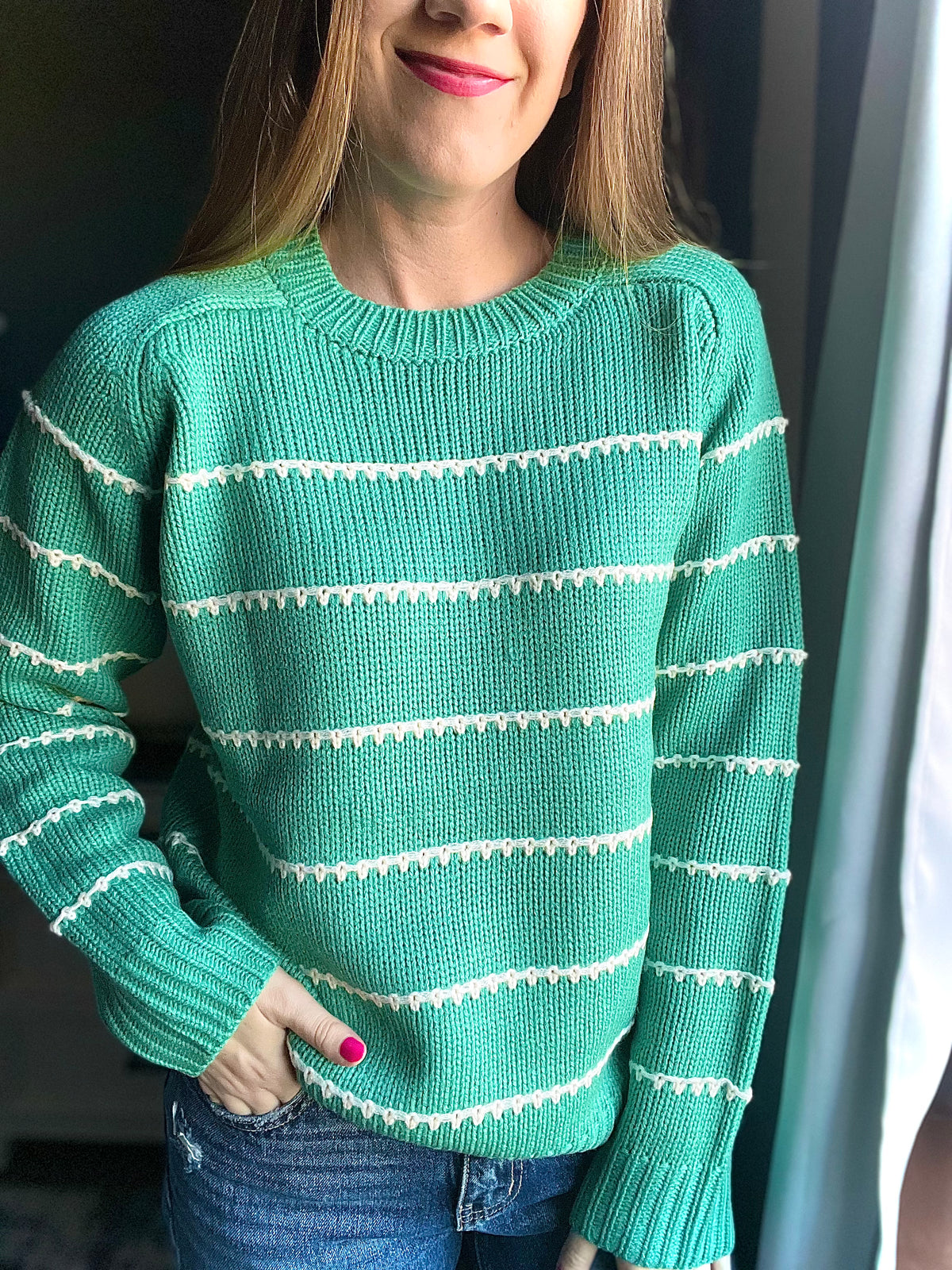 Blanket Stitch Pullover